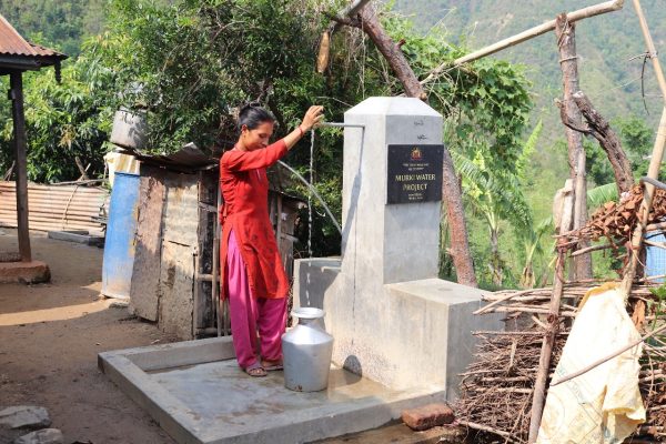 सिन्धुलीको काकाकुल मुर्की र थाङ्ग्रे गाउँमा ‘एक घर एक धारा’ खानेपानी