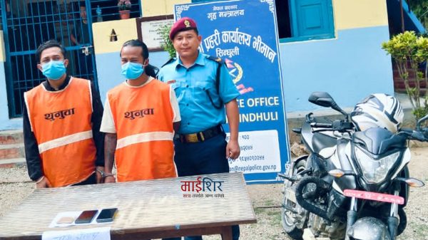 सिन्धुलीमा हिरोइनसहित दुई युवक पक्राउ