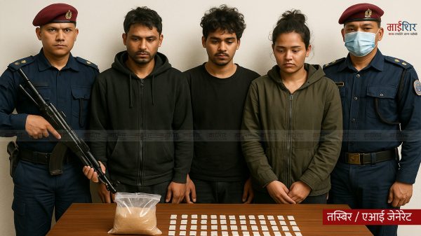 भीमानमा प्रहरीको फन्दामा परे लागुऔषध तस्कर! खैरो हिरोइनसहित चार जना पक्राउ