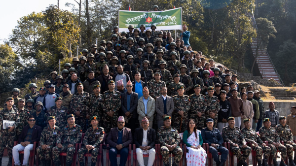 नेपाली सेनाको हरिहरपुरगढी–सिन्धुलीगढी पदयात्रा समापन