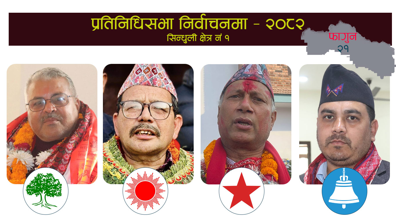 सिन्धुली–१ मा प्रतिनिधिसभा निर्वाचन: १२ जनाको उम्मेदवारी दर्ता