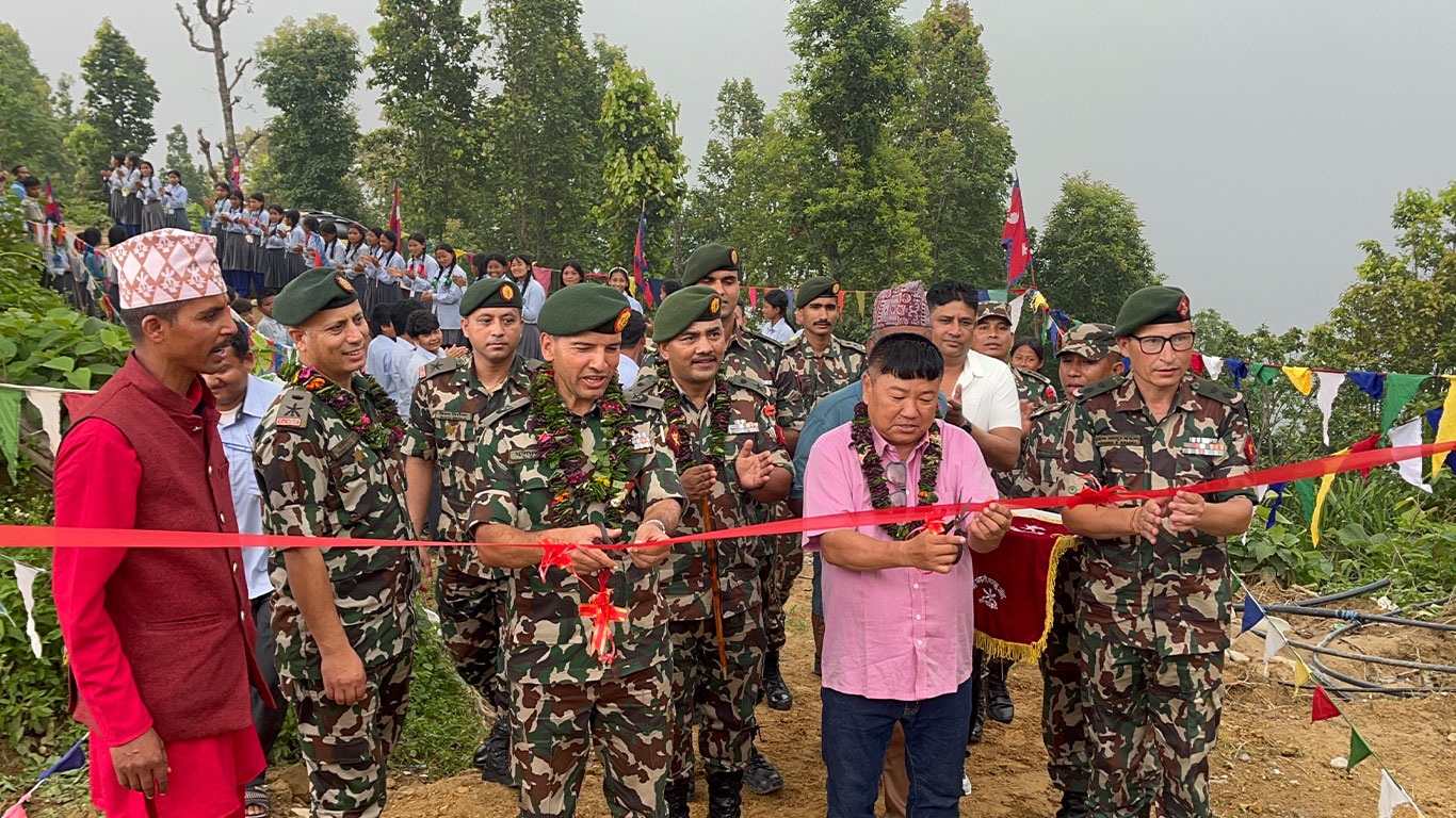 ऐतिहासिक हरिहरपुरगढीमा नेपाली सेनाद्वारा निर्माण गरिएका संरचना गाउँपालिकालाई हस्तान्तरण
